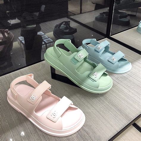 chanel sandals pastel|chanel sandals shop online.